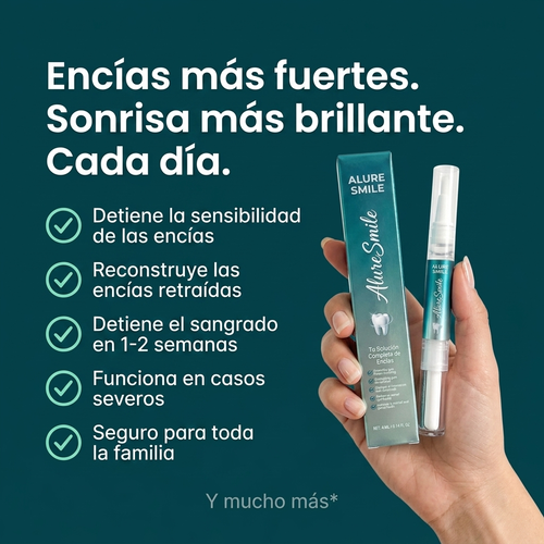 Encías más fuertes, sonrisa más brillante — beneficios