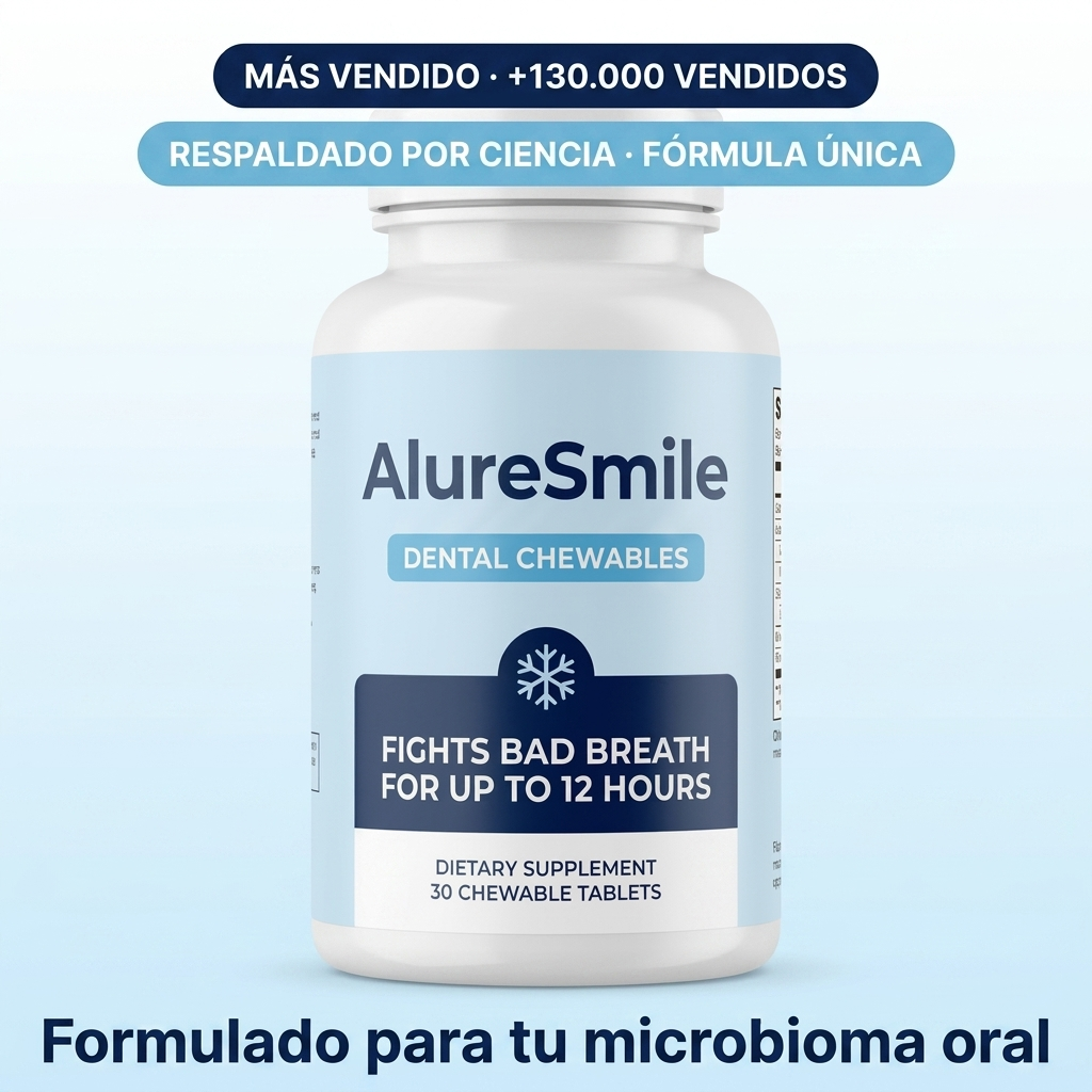 AlureSmile probiótico contra el mal aliento