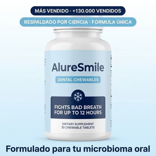 AlureSmile probiótico contra el mal aliento