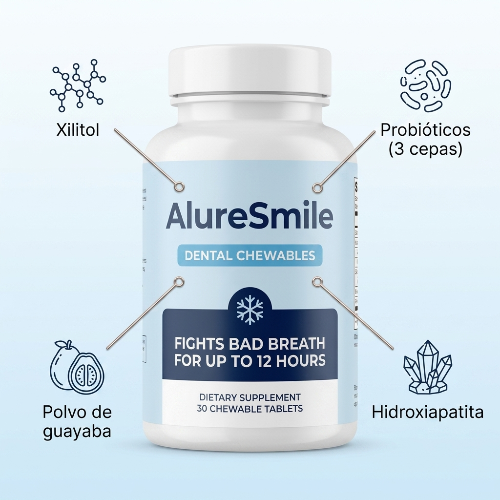 AlureSmile probiótico contra el mal aliento