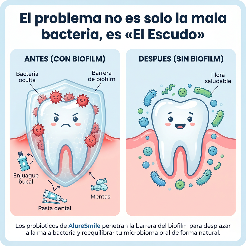 AlureSmile - Como funciona el biofilm
